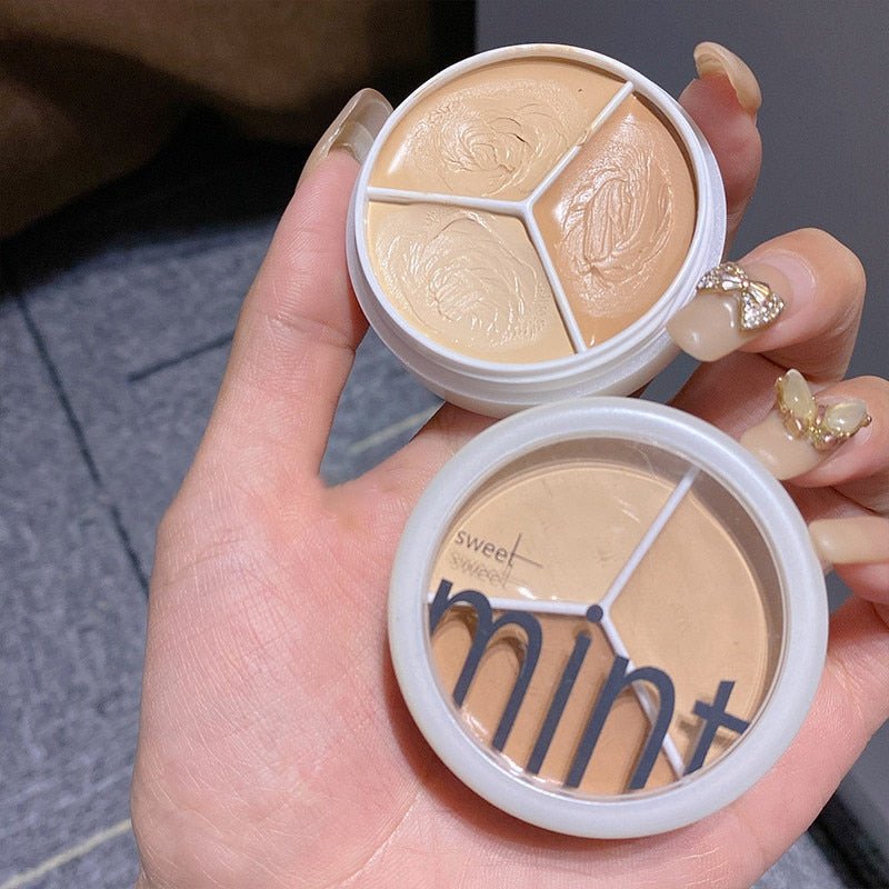 Base-FitViya 3 Color Concealer Palette Cream