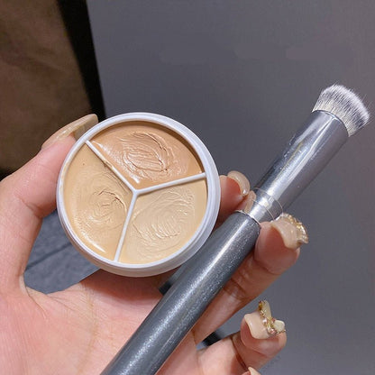 Base-FitViya 3 Color Concealer Palette Cream